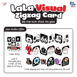 Bộ Thẻ Gấp Ziczac Kích Thích Thị Giác Cho Bé Sơ Sinh Lala Visual - Lalala Baby
