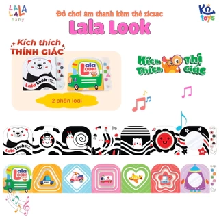 Đồ Chơi Âm Thanh Kèm Thẻ Ziczac Lalalook Kích Thích Thị Giác và Thính Giác Cho Bé Sơ Sinh – Lalala Baby