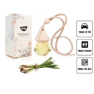 Tinh dầu treo xe ô tô Sả chanh Kobi nguyên chất - 8ml/chai