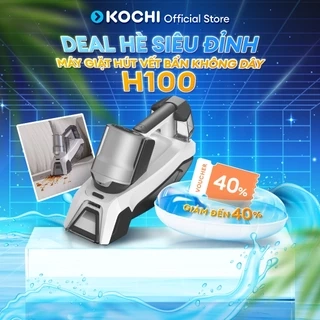 Máy Giặt Hút Vết Bẩn KOCHI H100 - Không Dây - 8000Pa - Làm Sạch Thảm, Nệm, Sofa - Pin 2000mAh - Sạc Type-C
