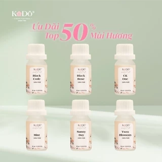 Tinh Dầu Nước Hoa Thiên Nhiên KODO Nguyên Chất, Mùi Hương Sang Trọng, Thư Giãn - Dung tích: 10ml/chai