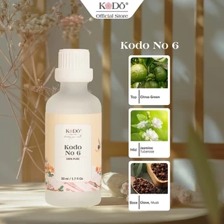 Tinh Dầu Nước Hoa KODO No 6 Hoa Cỏ Mùa Hè Làm Thơm Phòng, Không Gian, Quần Áo - Classic Collection- Chai 10/50/100ml