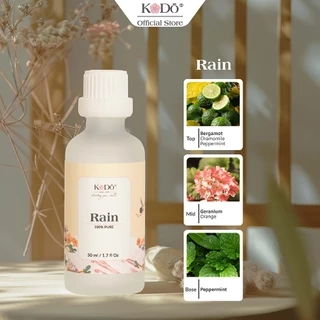 Tinh Dầu Nước Hoa KODO Rain Hương Thanh Mát Làm Thơm Phòng, Không Gian, Quần Áo - Classic Collection- Chai 10/50/100ml