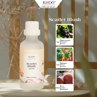 Tinh Dầu Nước Hoa Kodo Scarlet Blush Hương Lý Chua Đen & Chanh Làm Thơm Phòng, Không Gian - Black Collection - 15/100ml