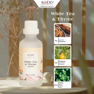 Tinh Dầu Nước Hoa KODO White Rose Hương Hoa Hồng Làm Thơm Phòng, Không Gian, Quần Áo - Classic Collection- 10/50/100ml
