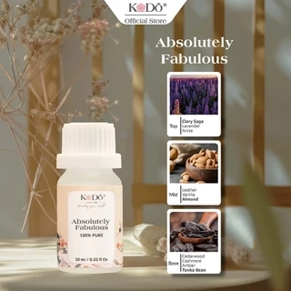 Tinh Dầu Nước Hoa KODO Absolutely Fabulous Làm Thơm Phòng, Không Gian, Quần Áo - Black Collection Chai 10ml