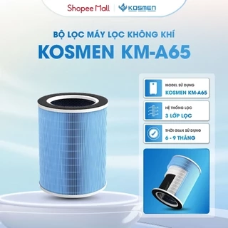 Lõi Lọc Không Khí Kosmen KM-A65 Màng Lọc Than Hoạt Tính Loại Bỏ 99,97% Bụi Mịn - Hàng Chính Hãng