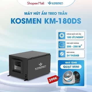 Máy Hút Ẩm Âm Trần Kosmen KM-480DS Công Suất 480 lít/ngày - Hàng Chính Hãng BH 24 Tháng