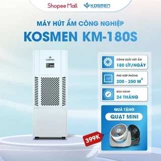 Máy Hút Ẩm Công Nghiệp Kosmen KM-90S Dung Tích Bình Nước 8L - Hàng Chính Hãng Bảo Hành 24 Tháng