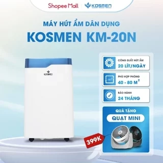 Máy Hút Ẩm Dân Dụng Kosmen KM-12N Công Suất 12 lít/ngày - Hàng Chính Hãng BH 24 Tháng