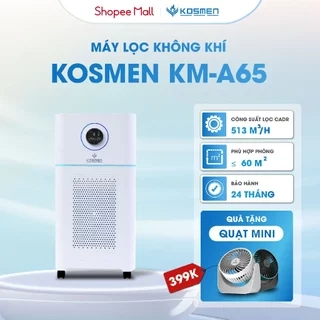 Máy Lọc Không Khí Kosmen KM-A65 Lọc Bằng Ion âm - Hàng Chính Hãng BH 24 Tháng