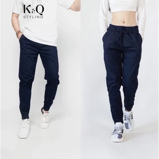 Quần jogger kaki co giãn KQSTYLING premium xanh đen
