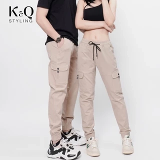 Quần kaki túi hộp ống túm co giãn mạnh KQSTYLING kaki cotton co giãn