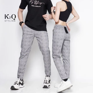 Quần ống suông kaki cotton co giãn KQ STYLING caro cao cấp