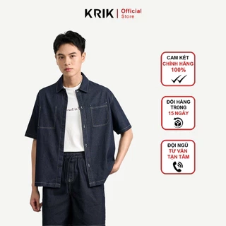 Áo Sơ Mi Nam KRIK Form Classic Chất Liệu Cotton Bền Màu Thiết Kế Chỉ Nổi Ấn Tượng  Lạ Mắt SC3185