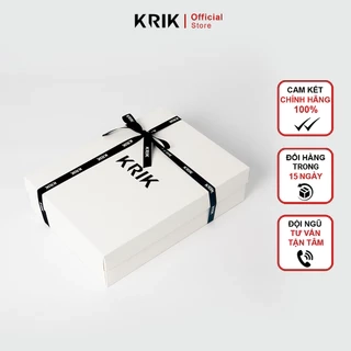 Hộp Quà Tặng KRIK Trắng Trơn Chất Liệu Giấy Ivory Cao Cấp