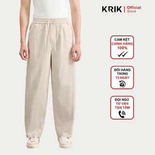 Quần Kaki Nam Krik Form Xuông Loose Chất Liệu Cotton Mềm Mại Phù Hợp Mọi Dáng Người QK6549