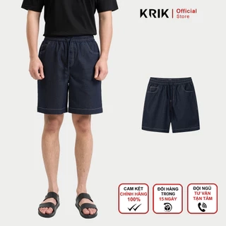 Quần Short Kaki Nam KRIK Form Regular Chất Liệu Cotton Thiết Kế Trẻ Trung Lịch Lãm QS8111