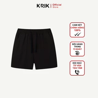 Quần Short Nam KRIK Form Classic Chất Liệu Bền Đẹp Thiết Kế Dây Rút Đai Điều Chỉnh Linh Hoạt QS8124