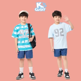 Áo Phông Cộc Tay In Số K'S CLOSET Chất Liệu Vải Cotton Cho Bé Trai (2-14 tuổi) từ 10kg - 58kg KT101FIS