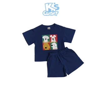 Bộ Quần Áo Cộc Tay Cho Bé Trai K'S CLOSET Chất Liệ Cotton Thoáng Mát (2-14 tuổi) E041THS/KT265THS/KT253THS, E020FIS
