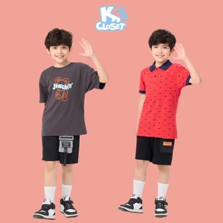 Quần Đùi K'S CLOSET Chất Liệu Vải Cotton Có 1 Túi Hộp Cho Bé Trai (2-14 tuổi) từ 10kg-55kg KT027FIS, E010FIS
