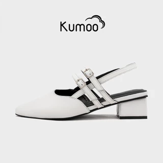 Giày Cao Gót Nữ Kumoo GCG-KUMO-010-A Màu Đen Gót 4cm Phong Cách Thời Thượng Quý Cô Công Sở