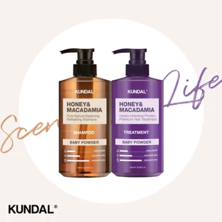 Bộ 2 loại Dầu gội cao cấp Kundal + Phục hồi chăm sóc tóc