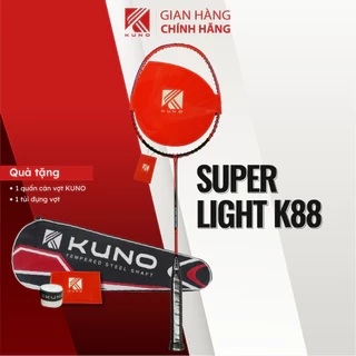 Vợt cầu lông KUNO chính hãng, chất liệu full carbon cao cấp, 6U nhẹ 72g, vợt công thủ toàn diện, dễ chơi, căng sẵn 11kg