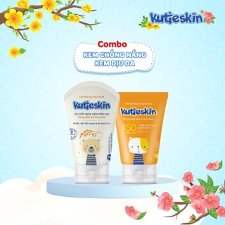 Combo 1 kem chống nắng cho bé và 1 kem bôi dịu da Kutieskin 30gr - CNK01, KKD01