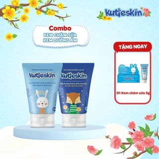 Combo Kem chàm sữa và Kem dưỡng ẩm Kutieskin cho bé 30gr - KKCA01