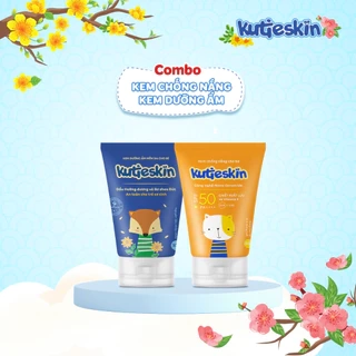 Combo Kem chống nắng cho bé và Kem dưỡng ẩm Kutieskin - KKA01+CNK01