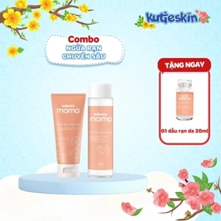 Combo Kem Rạn Da + Dầu Rạn Da KUTIESKIN MAMA Hỗ Trợ Cải Thiện Tình Trạng Rạn Da, Dưỡng Ẩm Và Mờ Sẹo
