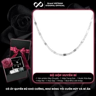 Dây chuyền bạc nữ KYDOPAL vòng cổ cá tính trơn mắt xích kết nối nhẹ nhàng trang sức bạc cao cấp - PAL9C3C50