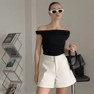 làminapparel - SLEEVELESS COWL NECK TOP