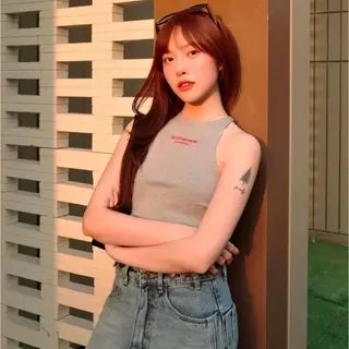làminapparel - UNEVEN SHOULDER TANK TOP