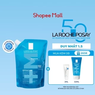 Gel rửa mặt cho da dầu nhạy cảm La Roche-Posay Effaclar Foaming Gel 400ml (Túi refill)