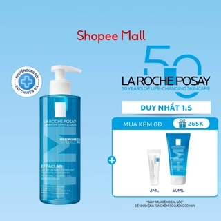 Gel rửa mặt tạo bọt dành cho da dầu mụn La Roche-Posay Effaclar Foaming Gel 400ml