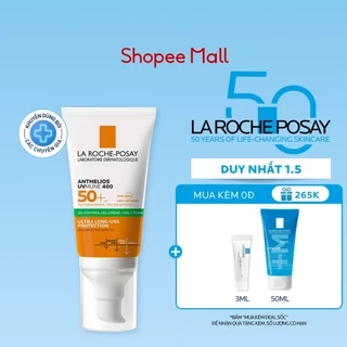 Kem chống nắng La Roche-Posay bảo vệ da khỏi tia UV dài và kiềm dầu 12H Anthelios UVMUNE 400 Gel-Cream 15ml