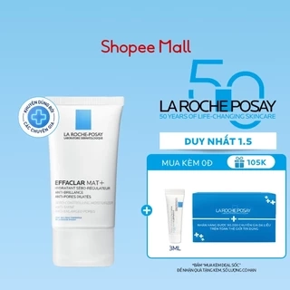 Kem dưỡng cho da dầu giúp kiềm dầu và cải thiện lỗ chân lông Effaclar Mat+ 40ml