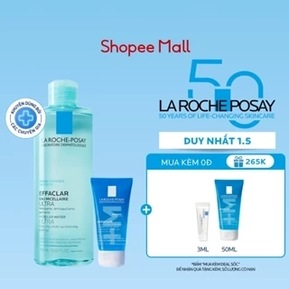 Bộ sản phẩm làm sạch sâu giàu khoáng dành cho da dầu nhạy cảm Effaclar 400ml