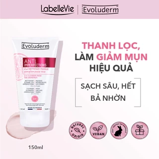 Sữa rửa mặt chiết xuất bưởi hồng dành cho da dầu mụn Evoluderm 150ml (17323)