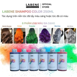 Dầu gội bù sắc tố và lên màu LABENE SHAMPO COLOR tăng ánh sắc cho tóc bền màu dành cho tóc tẩy từ lv8 | LABENE