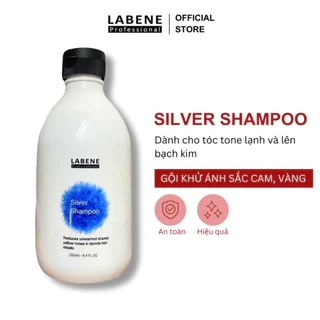 Dầu Gội Khử Ánh Sắc Cam Và Vàng Cho Tóc Nhuộm Silver Shampoo (Cho Tóc Tone Lạnh Và Bạch Kim) | LABENE OFFICIAL