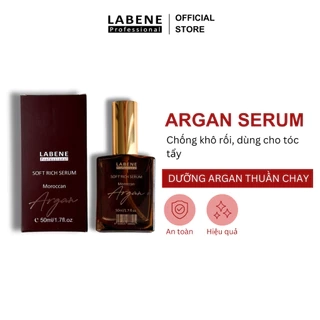 Serum tóc chiết xuất tinh dầu Argan thuần chay, chống khô rối, dùng cho tóc tẩy 50ml | LABENE