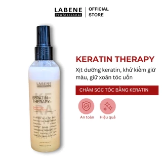 Xịt dưỡng chăm sóc tóc Keratin Therapy LABENE 200ml, khử kiềm giữ màu, giữ xoăn tóc uốn mới 2025