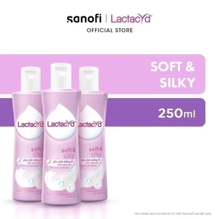 [KOL LIVESTREAM] Bộ 3 chai Dung Dịch Vệ Sinh Phụ Nữ Lactacyd Lactacyd Soft & Silky Dưỡng Ẩm 250ml/chai