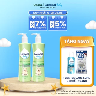 [KOL LIVESTREAM]Bộ 2 chai Sữa Tắm Gội Trẻ Em Lactacyd Baby Extra Milky Làm Sạch Dịu Nhẹ và Dưỡng Ẩm Vượt Trội 500ml/chai