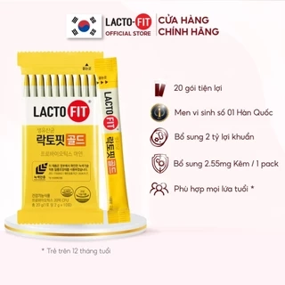 10 Gói Men Vi Sinh LACTO-FIT GOLD Bổ Sung Lợi Khuẩn Cải Thiện Đường Ruột Khỏe Mạnh (10 gói x 2g)