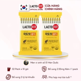 20 Gói Men Vi Sinh LACTO-FIT GOLD Bổ Sung Lợi Khuẩn Cải Thiện Đường Ruột Khỏe Mạnh (20 gói x 2g)